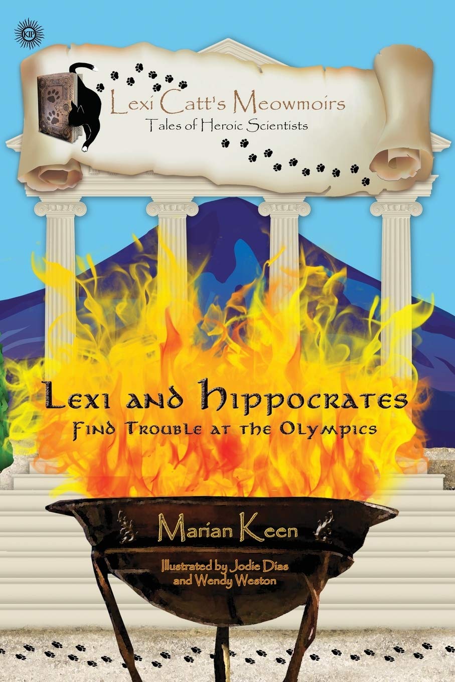 Back cover of Lexi and Hippocrates Find Trouble at the Olympics
