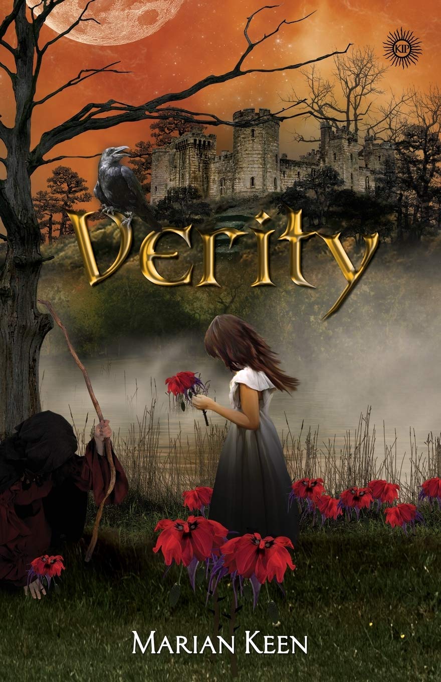 The back cover of the book titled Verity